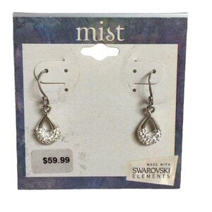 Mist Sterling Silver Swarovski Crystal Earrings